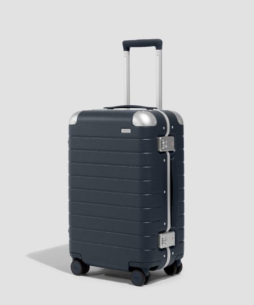 The Aluminum Edge Carry-On in Navy Blue