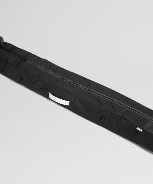 Roll-Top Ski Bag in Jet Black